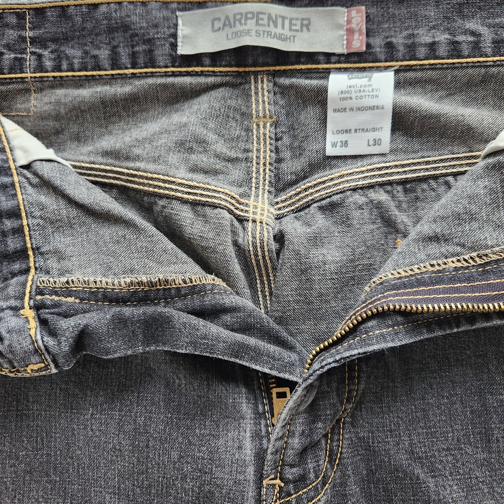 Levi's Men's Straight Jeans - Dark Gray